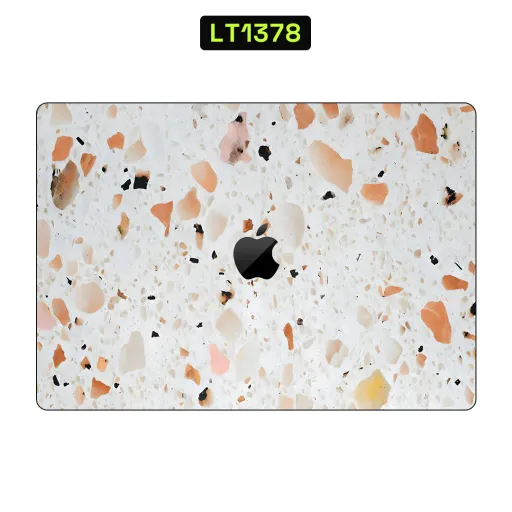 Premium Terrazzo Laptops Skin - Wholesale | Nexa Skins — LT1378 - Terrazzo Raw Skins (stone, peach, white)
