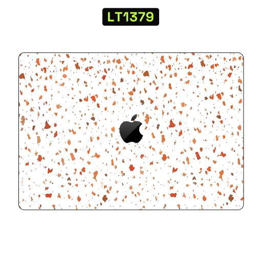 Premium Terrazzo Laptops Skin - Wholesale | Nexa Skins — LT1379 - Terrazzo Raw Skins (orange, white, speckled)