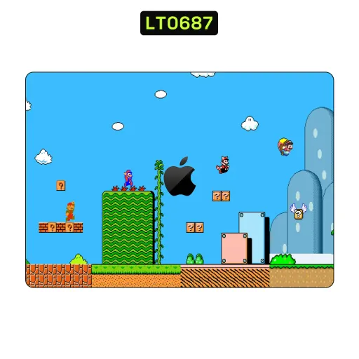 Premium Video Games Laptops Skin - Wholesale | Nexa Skins — LT0687 - Video Games Raw Skins (nintendo, mario, pixel)