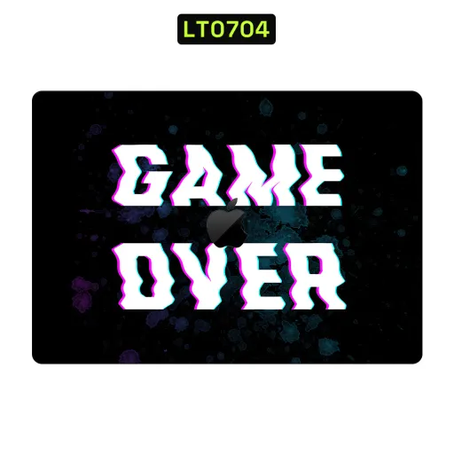 Premium Video Games Laptops Skin - Wholesale | Nexa Skins — LT0704 - Video Games Raw Skins (game over, glitch, neon)