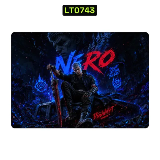 Premium Video Games Laptops Skin - Wholesale | Nexa Skins — LT0743 - Video Games Raw Skins (devil may cry, nero, blue and red)