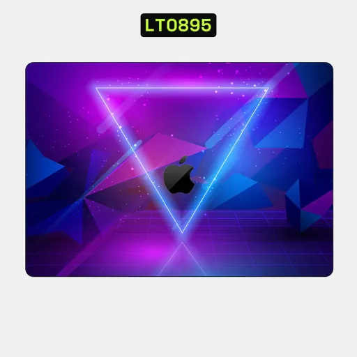 Premium Video Games Laptops Skin - Wholesale | Nexa Skins — LT0895 - Video Games Raw Skins (neon, triangle, purple)