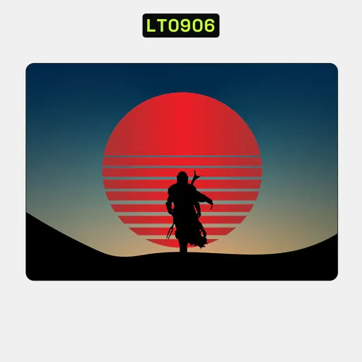 Premium Video Games Laptops Skin - Wholesale | Nexa Skins — LT0906 - Video Games Raw Skins (mandalorian, sunset, silhouette)