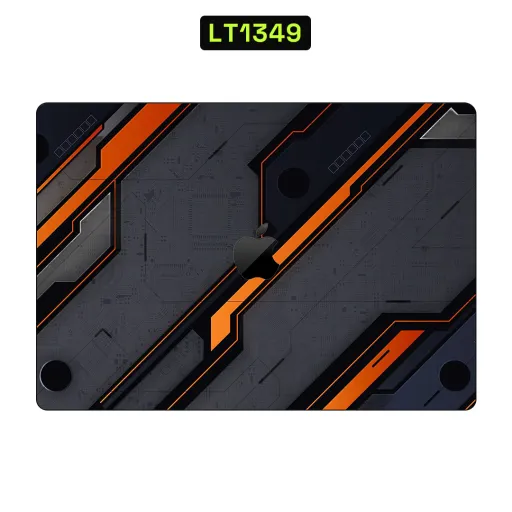 Premium Video Games Laptops Skin - Wholesale | Nexa Skins — LT1349 - Video Games Raw Skins (cyberpunk, futuristic, orange and grey)