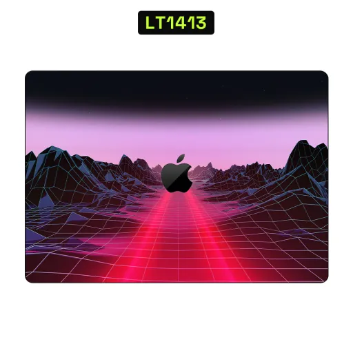 Premium Video Games Laptops Skin - Wholesale | Nexa Skins — LT1413 - Video Games Raw Skins (synthwave, retro, grid)