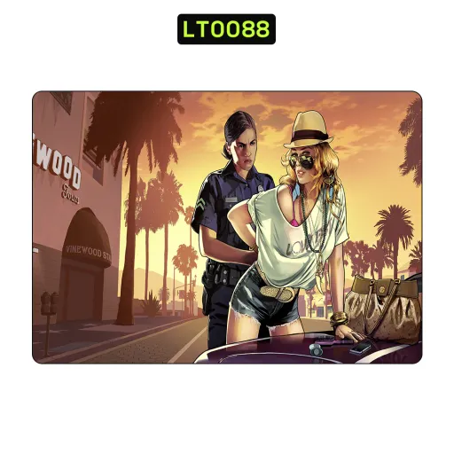 Premium Video Games Laptops Skin - Wholesale | Nexa Skins — LT0088 - Video Games Raw Skins (gta, sunset, illustration)