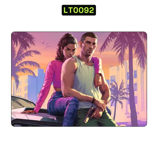Premium Video Games Laptops Skin - Wholesale | Nexa Skins — LT0092 - Video Games Raw Skins (grand theft auto, tropical sunset, palm trees)
