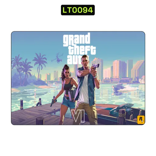 Премиальный скин Video Games для Laptops — оптом | Nexa Skins — LT0094 - Video Games Raw Skins (grand theft auto, gta vi, rockstar games)