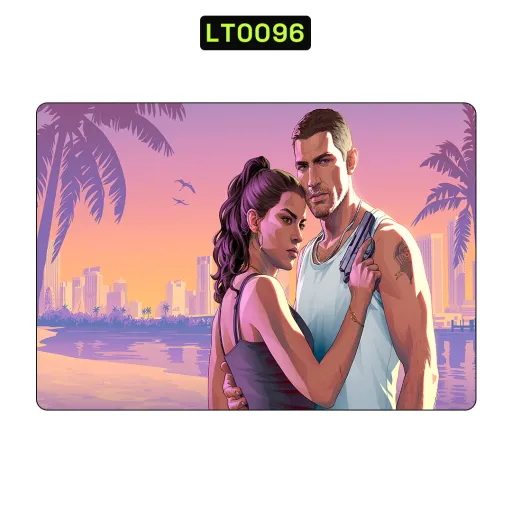 Premium Video Games Laptops Skin - Wholesale | Nexa Skins — LT0096 - Video Games Raw Skins (grand theft auto, tropical, sunset)