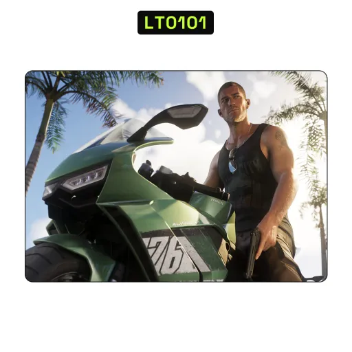 Premium Video Games Laptops Skin - Wholesale | Nexa Skins — LT0101 - Video Games Raw Skins (gta, motorcycle, action)