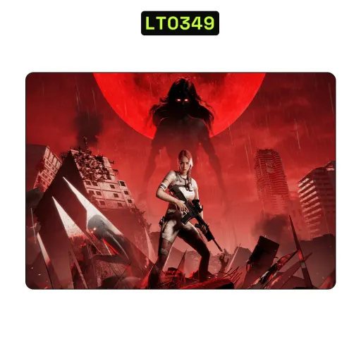 Premium Video Games Laptops Skin - Wholesale | Nexa Skins — LT0349 - Video Games Raw Skins (post-apocalyptic, red moon, action)