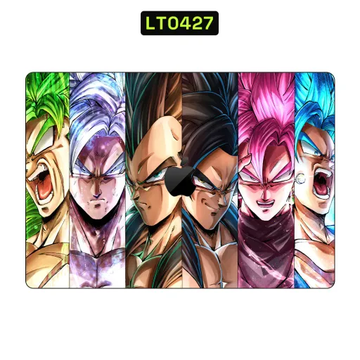 Premium Video Games Laptops Skin - Wholesale | Nexa Skins — LT0427 - Video Games Raw Skins (anime, dragon ball, colorful)