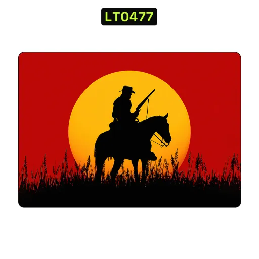 Premium Video Games Laptops Skin - Wholesale | Nexa Skins — LT0477 - Video Games Raw Skins (red dead redemption, cowboy, sunset)