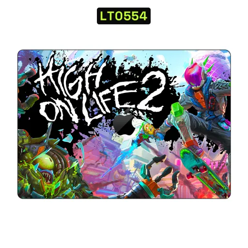 Premium Video Games Laptops Skin - Wholesale | Nexa Skins — LT0554 - Video Games Raw Skins (high on life, colorful, scifi)