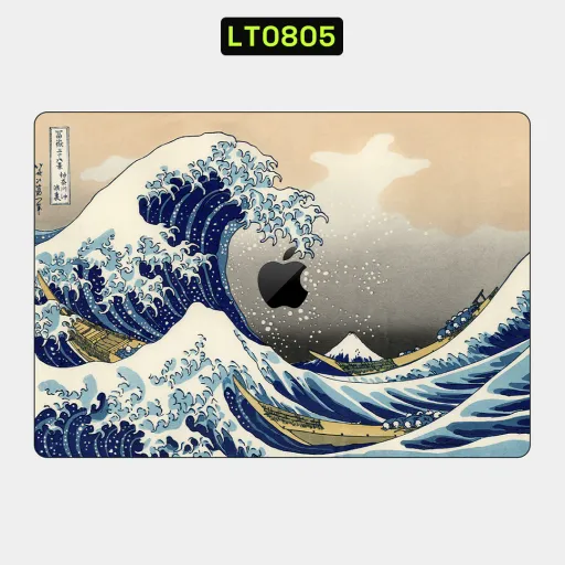 Premium Waves Laptops Skin - Wholesale | Nexa Skins — LT0805 - Waves Raw Skins (japanese, art, ocean)
