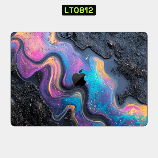 Premium Waves Laptops Skin - Wholesale | Nexa Skins — LT0812 - Waves Raw Skins (fluid, oil slick, glitter)