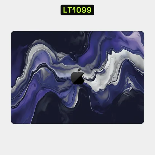 Premium Waves Laptops Skin - Wholesale | Nexa Skins — LT1099 - Waves Raw Skins (purple, blue, white)