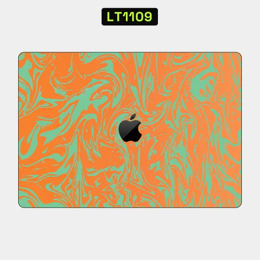 Premium Waves Laptops Skin - Wholesale | Nexa Skins — LT1109 - Waves Raw Skins (orange, green, swirl)