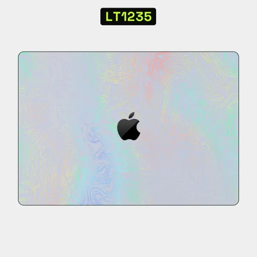 Premium Waves Laptops Skin - Wholesale | Nexa Skins — LT1235 - Waves Raw Skins (holographic, iridescent, topo map)