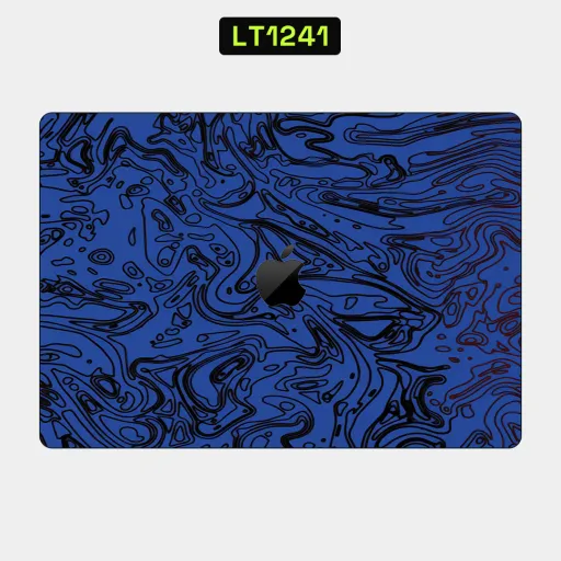 Premium Waves Laptops Skin - Wholesale | Nexa Skins — LT1241 - Waves Raw Skins (blue, black, topographic)