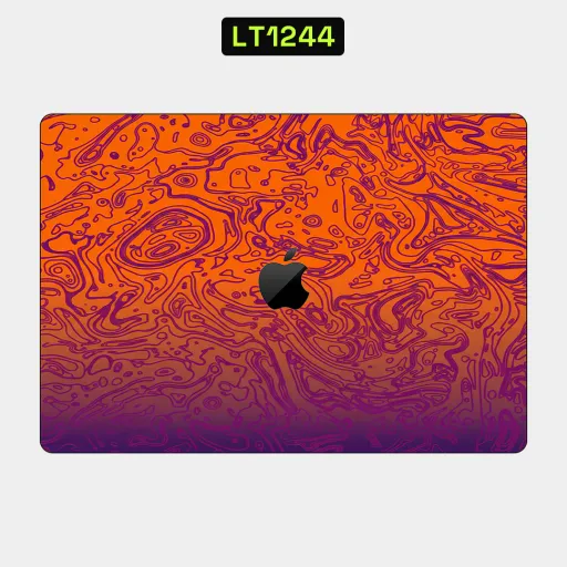 Premium Waves Laptops Skin - Wholesale | Nexa Skins — LT1244 - Waves Raw Skins (orange, purple, fluid)