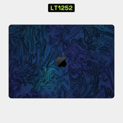 Premium Waves Laptops Skin - Wholesale | Nexa Skins — LT1252 - Waves Raw Skins (blue, topographic, abstract)