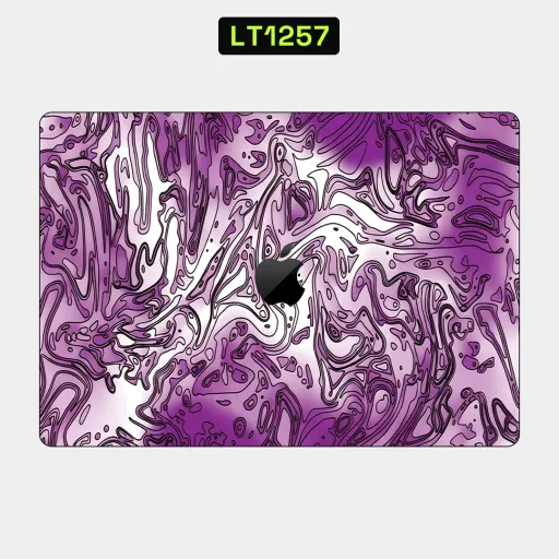 Premium Waves Laptops Skin - Wholesale | Nexa Skins — LT1257 - Waves Raw Skins (purple, swirls, topographic)