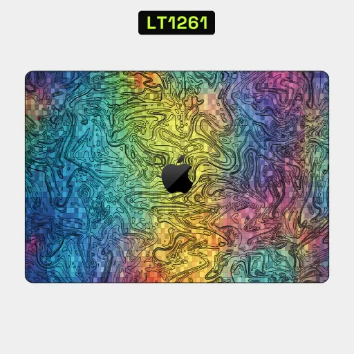 Premium Waves Laptops Skin - Wholesale | Nexa Skins — LT1261 - Waves Raw Skins (rainbow, gradient, pixelated)