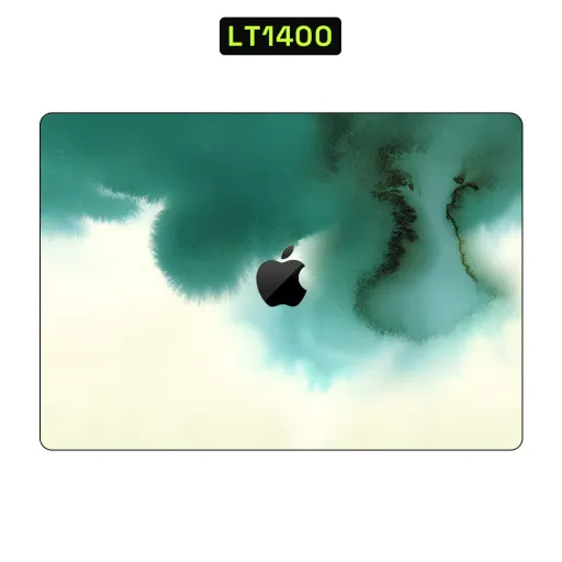 Premium Waves Laptops Skin - Wholesale | Nexa Skins — LT1400 - Waves Raw Skins (green, teal, watercolor)