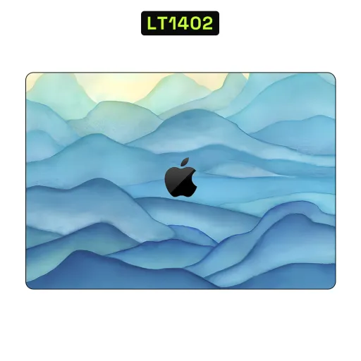 Premium Waves Laptops Skin - Wholesale | Nexa Skins — LT1402 - Waves Raw Skins (blue, mountains, watercolor)