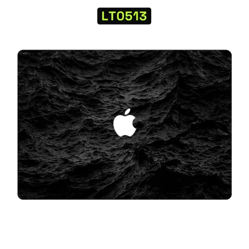 Premium Waves Laptops Skin - Wholesale | Nexa Skins — LT0513 - Waves Raw Skins (dark, black, textured)