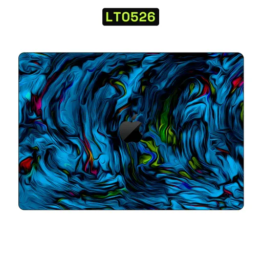 Premium Waves Laptops Skin - Wholesale | Nexa Skins — LT0526 - Waves Raw Skins (blue, swirls, abstract)