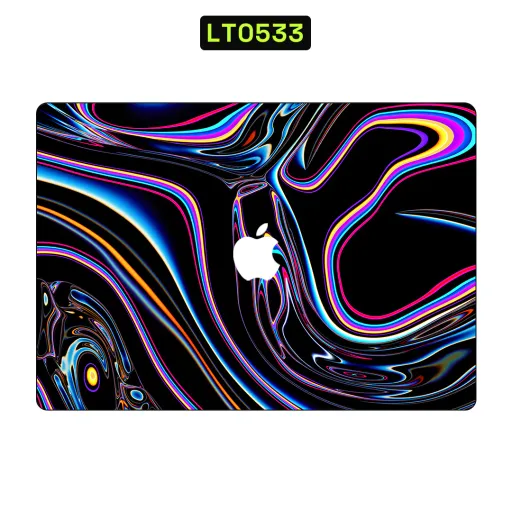 Premium Waves Laptops Skin - Wholesale | Nexa Skins — LT0533 - Waves Raw Skins (fluid, neon, abstract)