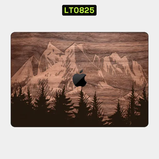 Premium Wood Laptops Skin - Wholesale | Nexa Skins — LT0825 - Wood Raw Skins (mountain, trees, nature)