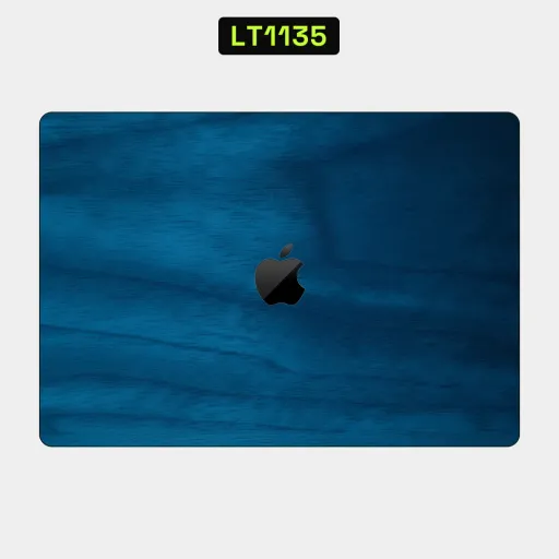 Premium Wood Laptops Skin - Wholesale | Nexa Skins — LT1135 - Wood Raw Skins (blue wood, wooden grain, dark blue)