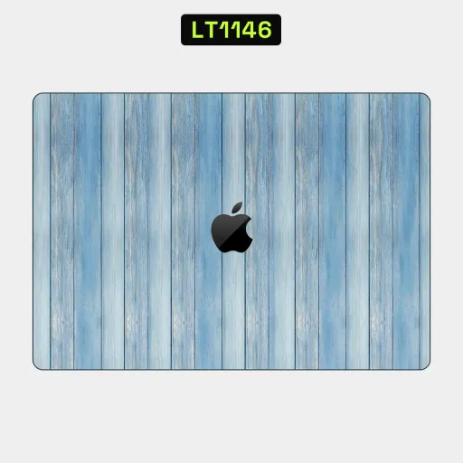 Premium Wood Laptops Skin - Wholesale | Nexa Skins — LT1146 - Wood Raw Skins (blue wood, wooden texture, planks)