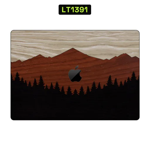 Premium Wood Laptops Skin - Wholesale | Nexa Skins — LT1391 - Wood Raw Skins (mountains, forest, nature)