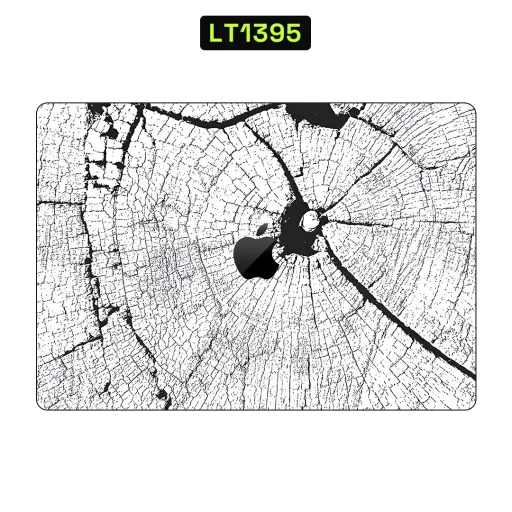 Premium Wood Laptops Skin - Wholesale | Nexa Skins — LT1395 - Wood Raw Skins (grain, monochrome, black and white)