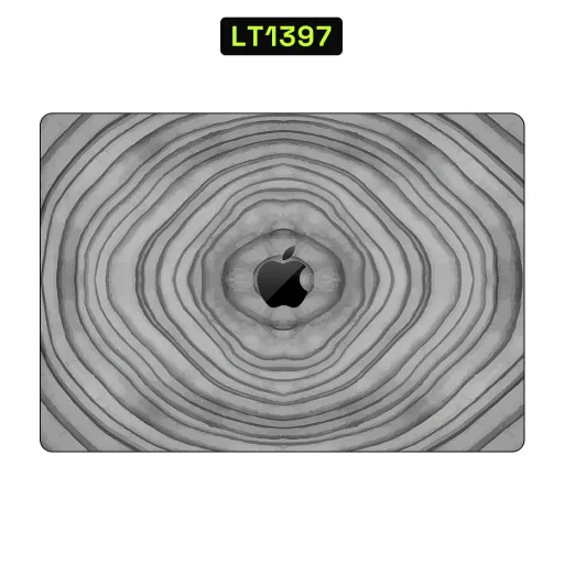 Premium Wood Laptops Skin - Wholesale | Nexa Skins — LT1397 - Wood Raw Skins (wood grain, rings, grey)