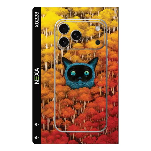 Premium Animals Phones Skin - Wholesale | Nexa Skins — X0228 - Animals (cat, autumn, forest)