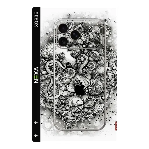 Premium Animals Phones Skin - Wholesale | Nexa Skins — X0235 - Animals (monochrome, abstract, ink illustration)