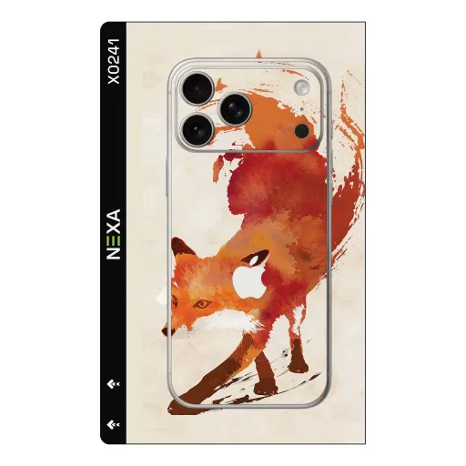 Premium Animals Phones Skin - Wholesale | Nexa Skins — X0241 - Animals (watercolor, fox, artistic)