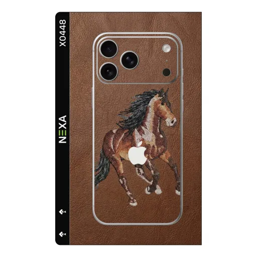Premium Animals Phones Skin - Wholesale | Nexa Skins — X0448 - Animals (leather, brown, equestrian)