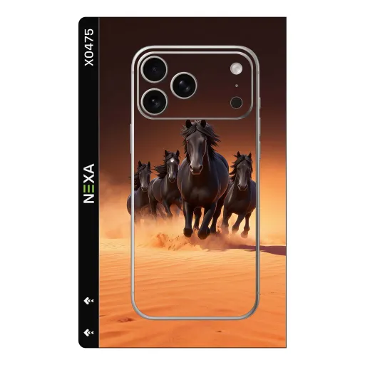 Premium Animals Phones Skin - Wholesale | Nexa Skins — X0475 - Animals (horses, desert, sunset)