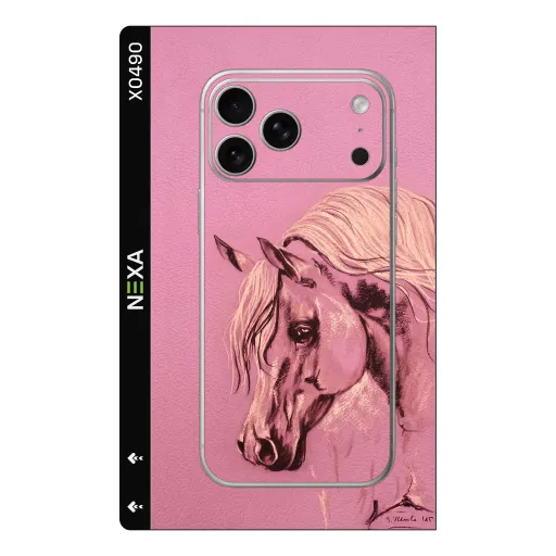 Premium Animals Phones Skin - Wholesale | Nexa Skins — X0490 - Animals (pink, horse, equestrian)