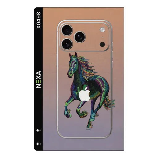 Premium Animals Phones Skin - Wholesale | Nexa Skins — X0498 - Animals (horse, gradient, embroidered)
