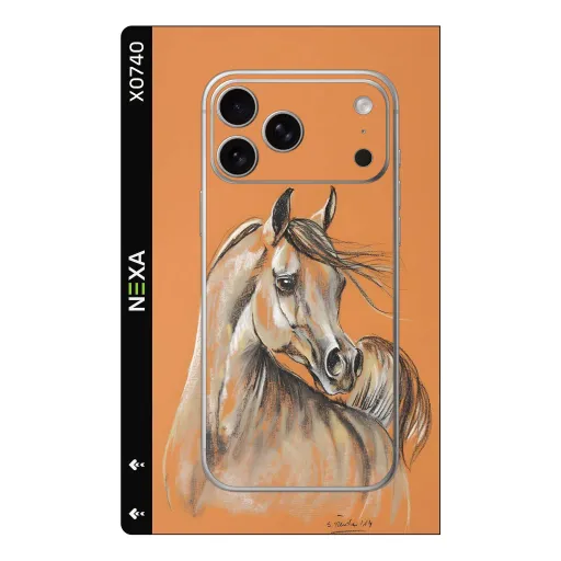 Premium Animals Phones Skin - Wholesale | Nexa Skins — X0740 - Animals (equestrian, charcoal, artistic)