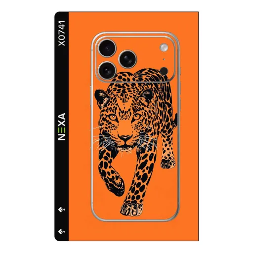 Premium Animals Phones Skin - Wholesale | Nexa Skins — X0741 - Animals (leopard, animal print, orange)