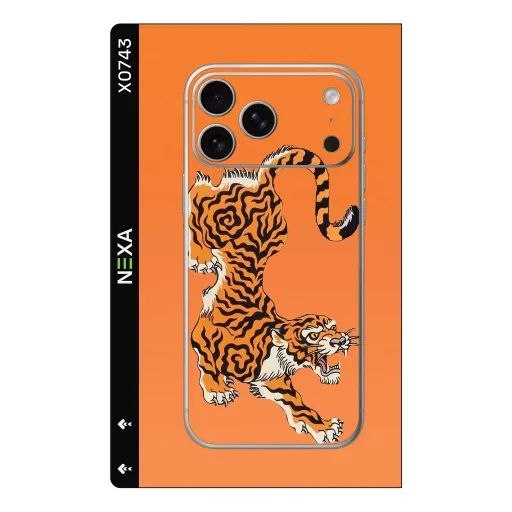 Premium Animals Phones Skin - Wholesale | Nexa Skins — X0743 - Animals (tiger, orange, illustration)