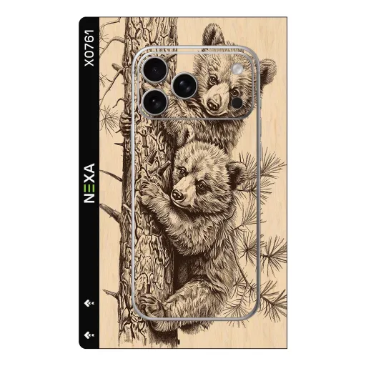Premium Animals Phones Skin - Wholesale | Nexa Skins — X0761 - Animals (woodgrain, sketch, nature)